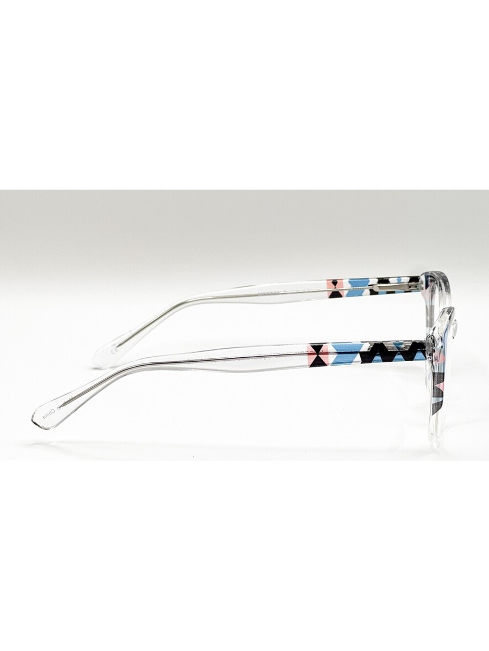 Modern Macie Crystal Blue Black Cat Eye Authentic Eyeglass Frames 53-16-145 - Picture 3 of 5